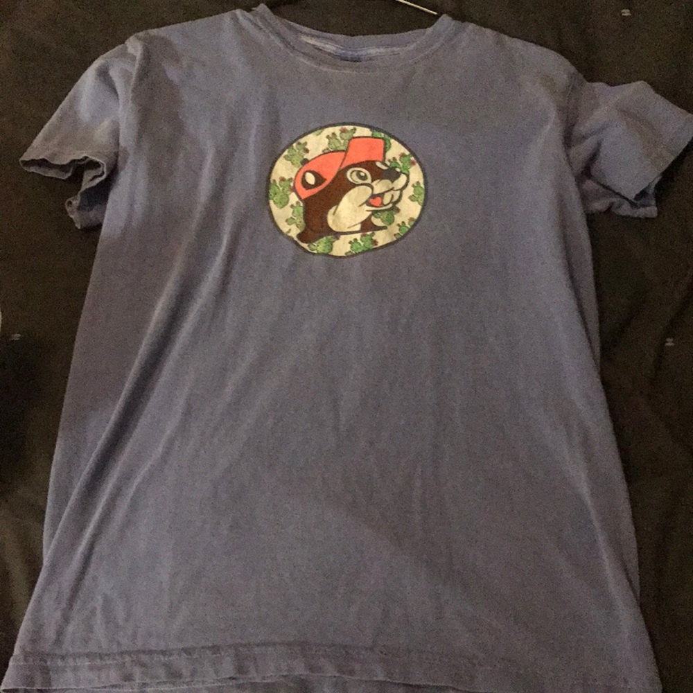 Buc-ees blue cactus shirt